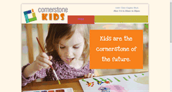 Desktop Screenshot of cornerstonekids.net